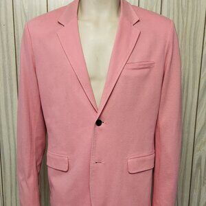 Guess pink cotton blazer L men's two button jacket